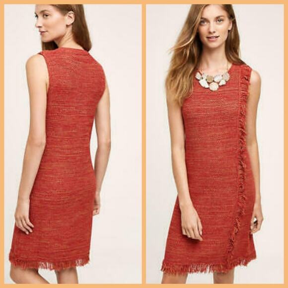 Anthropologie Holding Horses Fringe Knit Dress Bohemian - Picture 1 of 10